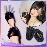 ราคา 1คู่ผู้หญิงครึ่งนิ้วถุงมือหนังครึ่งถุงมือผู้หญิงแฟชั่นถุงมือหนัง (55251296238)
