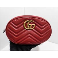 ราคา มือ2 Gucci Womens Marmont Belt Bag Red Leatherของแท้ (27281164242)