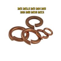 ราคา แหวนสปริง แหวนรอง กันคลาย ทองเหลือง M2/M2.5/M3/M4/M5/M6/M8/M10/M12 Spring Washer brass (27014888396)