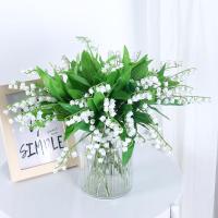 ราคา จําลอง Lily of the Valley แขวนนาฬิกาแขวน Lily of the Valley ขนาดเล็กสดถือดอกไม้ Lily of the Valley เครื่องประดับตกแต่งงานแต่งงานดอกไม้ผ้าไหม 1WES (29093855081)