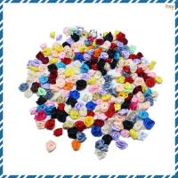 ราคา 100ชิ้นผสมซาตินริบบิ้นดอกกุหลาบเย็บหัตถกรรมริบบิ้นกุหลาบตกแต่งงานแต่งงาน (หลากสี) huyisheng (54500426922)