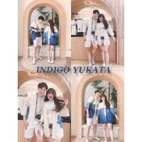 ราคา เสื้อคลุมยูกาตะเนื้อผ้าฝ้ายย้อมคราม (24393288913)