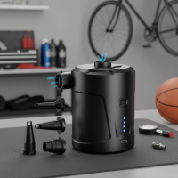 ราคา ปั๊มลมไฟฟ้าแบบพกพาไร้สาย สําหรับเป่าที่นอนเป่าลม เบาะนั่ง เรือยาง ห่วงยางว่ายน้ํา (54950682209)