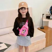 ราคา Tiny World❤️กระเป๋าคาดหน้าอกลายการ์ตูนมินิมอล Flying Girl Police สำหรับเด็ก น้ำหนักเบา (43607297498)