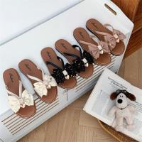 ราคา รองเท้าแตะแบบสวม แฟชั่นสำหรับผู้หญิง แต่งโบว์มีสายคาด รองเท้าส้นเตีย น้ำหนักเบา แฟชั่นสไตล์เกาหลี พร้อมส่งจาก กทม. (41927538163)