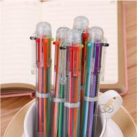 ราคา ปากกาหมึกแห้ง ลูกลื่น 6 สี 0.5 มม. ปากกาหลากสี หลายสี fs99 (6716163374)