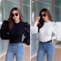 ราคา เสื้อยืดแขนยาว แขนพอง (6101863098)