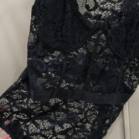 ราคา บอดี้สูท ลูกไม้ ทั้งตัว ทรงอุ้มเต้า สายปรับระดับได้ ซักเก็บ ไม่เคยใส่ (44070082683)