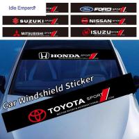 ราคา [Atreus] สากล สติกเกอร์ ติดกระจกหน้ารถยนต์ Toyota Honda Isuzu สติ๊กเกอร์บังแดด คาดกระจกหน้า-กระจกหลัง สติ๊กเกอร์ ติดรถยน (55152383802)