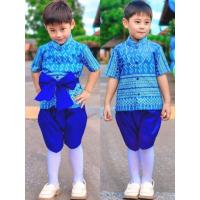 ราคา ชุดไทยเจ้าฟ้า ชุดไทยเด็กชาย ชุดไทยเด็กผู้ชาย ชุดไทยเด็กชายสีฟ้า ชุดไทยใส่ไปโรงเรียน ชุดไทยวันแม่ ชุดไทยอนุบาล (28655810987)