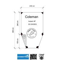 ราคา GROUND SHEET for Coleman Instant 4P (17979359165)