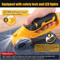 ราคา ไร้สายไฟฟ้ากรรไกรเครื่องตัดโรตารี่ชาร์จไฟฟ้ากล่องกระดาษผ้ากรรไกรที่มีใบมีดสําหรับหนังพรมเย็บผ้า (51602760221)