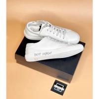 ราคา ♞,♘,♙YSL Saint laurent sneakers malibu leather (รุ่นหนัง)(แนะนำสอบถามไซร์คงเหลือก่อนกดซื้อนะคะ) 202 (42063736394)