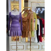 ราคา เดรสแขนยาวผ้าซีทรู มีซับใน จับจีบย่นหน้าอกและช่วงข้าง (28374257475)