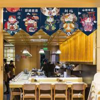 ราคา โชคดีแมวผ้าม่านประตูธงญี่ปุ่นผ้าม่านผ้าผ้าม่านขนาดเล็กแขวนธงตกแต่ง (43815697004)