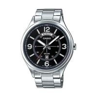 ราคา Casio Standard นาฬิกาข้อมือผู้ชาย สายสแตนเลส รุ่น MTP-E129D-1AVDF - Silver/Black (1008573435)