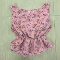 ราคา เสื้อลายดอกสีชมพูวินเทจ (มือสองสภาพดี) (407577607)