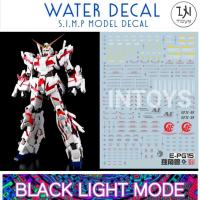 ราคา Gundam Decal / Water Decal PG 1/60 Unicorn Gundam ยี่ห่อ S.I.M.P. Model Decal​ @ INTOYS​ KORAT​ (10563545697)
