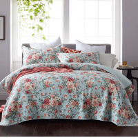 ราคา ผ้าคลุมเตียงวินเทจ ขนาด 7-8 ฟุต ผืนใหญ่ cotton100% ผ้าฝ้าย (9505576969)