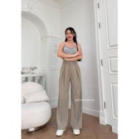 ราคา กางเกงขายาวทรงกระบอก จีบทวิสหน้า (SU104) ผ้าLILLYผ้าพลิ้วทิ้งตัว ซิปหน้าตะขอหน้า เอวสุง เก็บทรงสวย แมทช์ได้ทุกลุค�พร้อมส (25289551961)