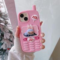 ราคา 425 degree case เคส 425 degree Pink Big Brother Cute Sleeping Labubu iPhone16 Apple 15 เหมาะสําหรับเคสโทรศัพท์ 13/14pro max (48950710925)