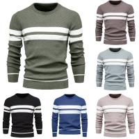 ราคา [DML] แฟชั่นเสื้อสวมหัวผู้ชายเสื้อกันหนาว O-คอ Patchwork แขนยาว Warm Slim เสื้อกันหนาว (40076874470)