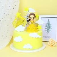 ราคา โมเดลเจ้าหญิงเบลล์สีเหลือง พร้อมชุดแต่งเค้กสุดน่ารัก (10030790791)