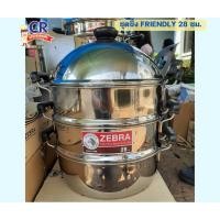 ราคา Zebra ชุดซึ้ง Friendly ขนาด 28 ซม. 2 ชั้นนึ่ง พร้อมฝาปิด ตราหัวม้าลาย (23260824608)