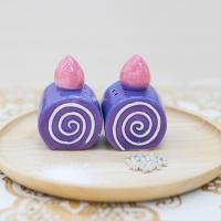 ราคา ชุดขวดเกลือ-พริกไทยรูปทรงเค้กโรล 2 ชิ้น/ชุดสีม่วง (3765226160)