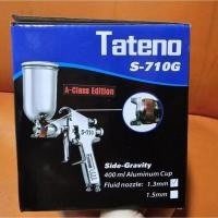 ราคา Tateno กาพ่นสี 1.3มิล S-710G กาพ่นสีทาเทโน่ ถ้วยข้าง 400 ml. Spray gun (25595595233)