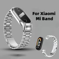 ราคา สายรัดสําหรับ เสี่ยวหมี่ ไมล์ วงดนตรี Xiaomi Band 10/9 ไมล์ วงดนตรี Mi Band 3 / 4 / 5 / 6 / 7 / 8 สายโลหะสร้อยข้อมือสแตนเลส เสี่ยวหมี่ ปราดเปรื่อง วงดนตรี 8/9 สายรัดข้อมือแบบใช (22018534512)