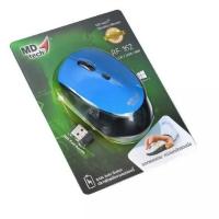 ราคา Wireless Mouse RF-162 MD-Tech USB เม้าส์ไร้สาย สีดำ/ฟ้า (3442439292)