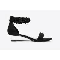 ราคา Pazzion 888-1A รองเท้าแตะสายรัดสีดํา (17694788796)