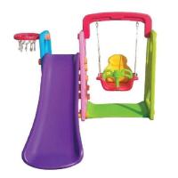 ราคา ชิงช้ากระดานลื่น พร้อมแป้นบาส สีหวาน ชิงช้า 3in1 (5052075009)