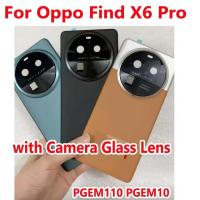 ราคา ใหม่สําหรับ oppo find x6 Pro ฝาครอบแบตเตอรี่ด้านหลังประตูสําหรับ oppo find x6 pro อะไหล่ปกหลัง (51002887611)