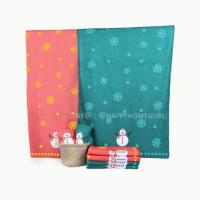 ราคา ผ้าขนหนู นาโน ‼️ 400 gsm. หนามาก ลายSnowman น่ารักมากกกกๆขนาด 27 x 54" (มี 2 สี) **** ราคาถูกมาก คุ้มสุด!!! **** (2309452882)