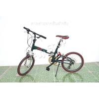 ราคา จักรยานพับได้ญี่ปุ่น - ล้อ 20 นิ้ว - มีเกียร์ - อลูมิเนียม - มีโช๊ค - Bridgestone Transit TS-7- สีเขียว [จักรยานมือสอง] (44156830876)