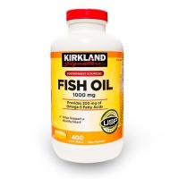 ราคา (Exp.08/2027)Kirkland Signature Fish Oil 1000 mg 400 เม็ด (22632124475)