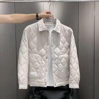 ราคา ฤดูใบไม้ร่วงฤดูหนาวแฟชั่นLapelเสื้อลําลองผู้ชายอินเทรนด์All-Matchผ้าฝ้ายเสื้อแจ็คเก็ตสีทึบผ้าฝ้ายเสื้อแจ็คเก็ต (54502558045)