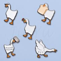 ราคา แฟชั่น Honk Honk เคลือบ Pin Naughty Goose เข็มกลัดกระเป๋า Lapel Pin การ์ตูนตลกสัตว์ป้ายเข็มกลัดเครื่องประดับของขวัญสําหรับเพื่อนเด็ก (56153812659)