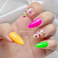 ราคา เล็บปลอมสีนีออน ลายเสือ (43754703148)