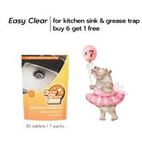 ราคา BUY 6 GET 1 FREE Easy Clear l Bioaugmentation tablet for kitchen sink and grease trap (22772178844)