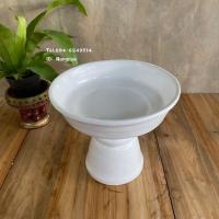 ราคา พานไม้สีขาวล้วน พานล้านนา พานไม้ทำจากไม้ไผ่ นำเส้นตอกไม้ไผ่มาขด ให้เป็นพาน (11907226117)