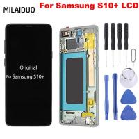 ราคา หน้าจอสัมผัส LCD พร้อมกรอบ สําหรับ Samsung Galaxy S10 Plus Galaxy S10+ G975F G975 (22655456195)