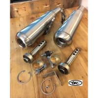 ราคา ปลายท่อ Triumph Street Twin TEC USA Stainless Slip On Exhaust Mufflers - Removable Baffles (27188588975)