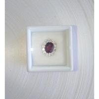 ราคา พลอยแท้ พลอยโรโดไลท์ + เพทายขาว(พลอยล้อม) (4388983356)