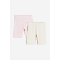 ราคา H&M(เอชแอนด์เอ็ม) กางเกงปั่นจักรยานขาสั้นแพ็ก 2 ตัว เด็กผู้หญิง 1041981_3 (25862581743)