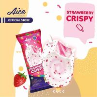 ราคา ไอศกรีมสตรอเบอร์รี่ คริสปี้ Aice Strawberry Crispy Stick 90ml 1กล่อง 40แท่ง (27642551240)