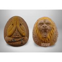 ราคา 打 ที่จําเป็น 型子 (粉牌)6 พระปิดตาจัมโบ้ผง สิงโตพระปิดตา ปิดตา ไทย พระเครื่อง 龙多牌 Lp Tham Singto Thong BE (45953093738)