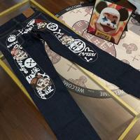 ราคา EVISU 2024Autumn New Trendy Brand Fushen Men's Large M Embroidered Casual Trendy Straight-Leg Jeans for Men (47603234284)